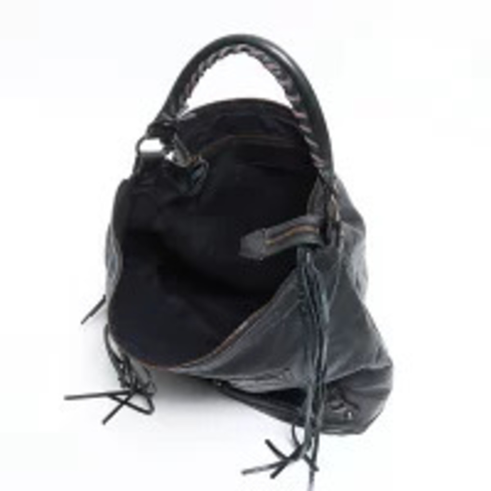 Balenciaga The Day Leather Shoulder Bag Black - Picture 12 of 13
